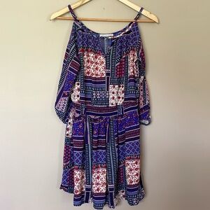 AEO floral split sleeve mini dress in SZ S/P/CH New Without Tags